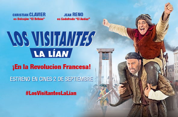 Los visitantes la lian se estrena el 2 de septiembre en cines